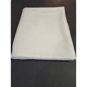 Thermal Knit Stretch Knit Fabric 1 1/4 x 56" White Cotton Blend